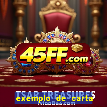 exemplo de carta de leitor